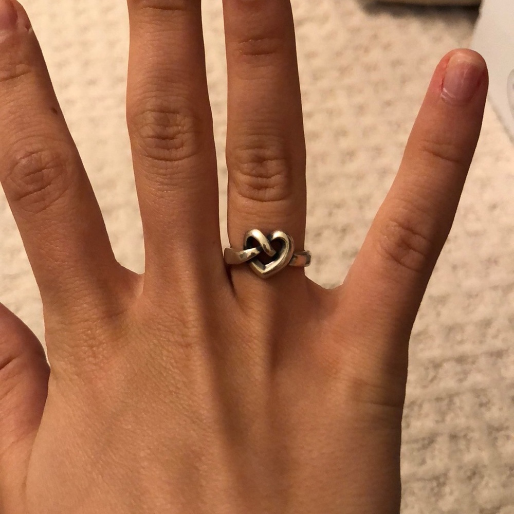 James Avery heart knot ring